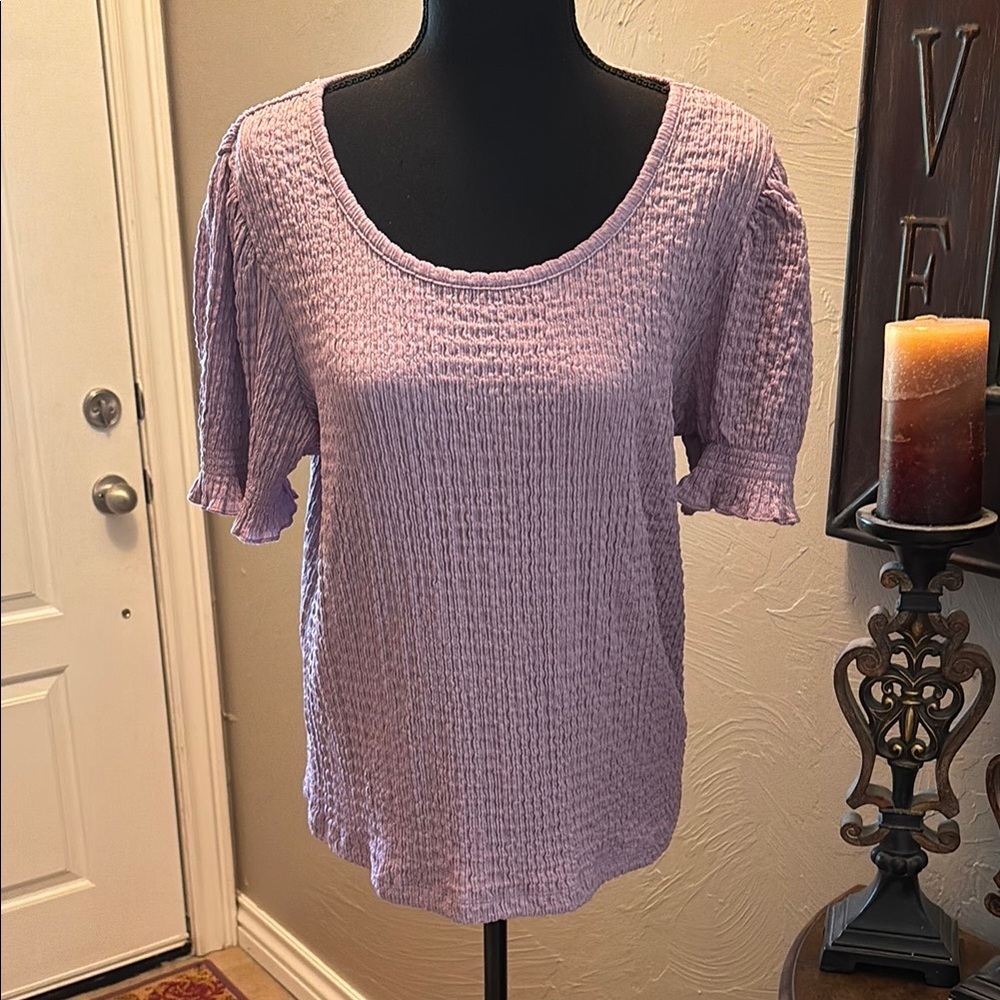 Sanctuary Lavender Textured Women's Top